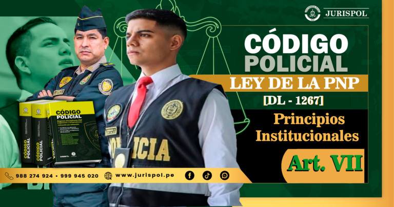 Artículo VII del Título Preliminar de la ley de la PNP. Principios Institucionales [DL 1267]
