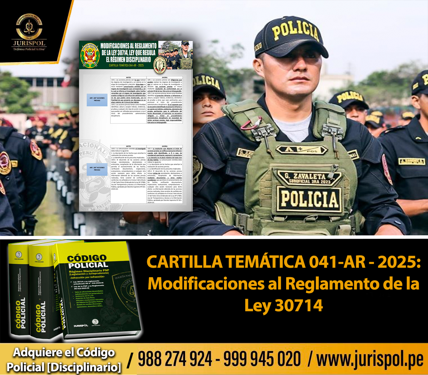 CARTILLA TEMÁTICA 041-AR - 2025- Modificaciones al Reglamento de la Ley 30714