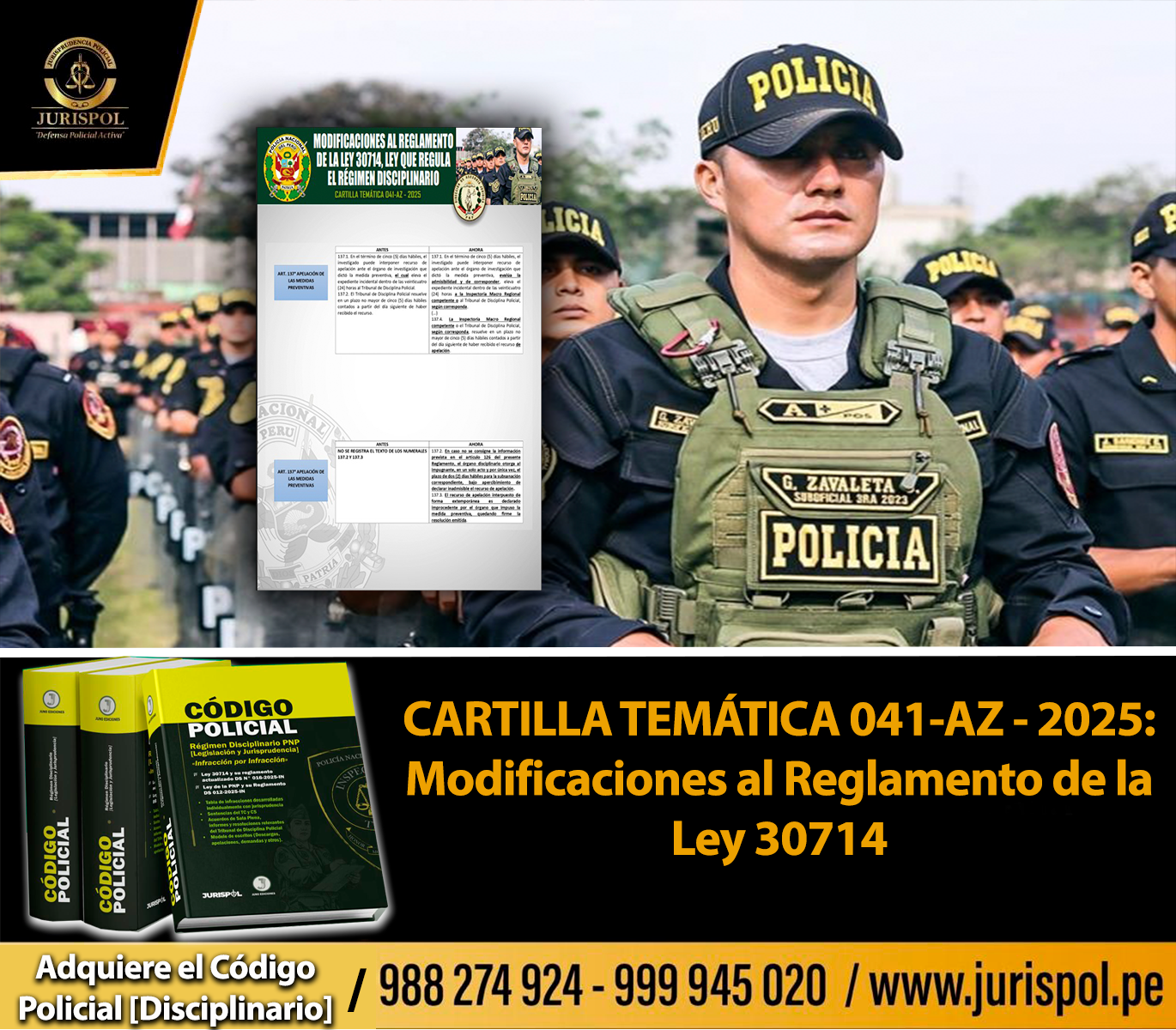 CARTILLA TEMÁTICA 041-AZ - 2025-Modificaciones al Reglamento de la Ley 30714