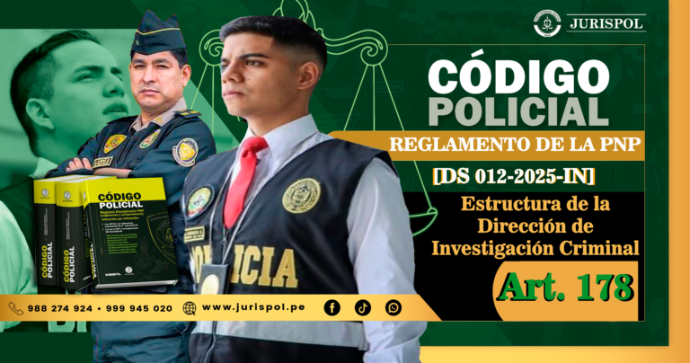 Artículo 178. Estructura de la Dirección de Investigación Criminal.- Reglamento de la Ley de la PNP [DS 012-2025-IN]