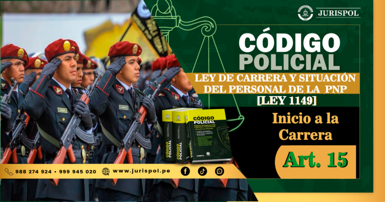 Artículo 15.-  Inicio a la Carrera de la Ley de Carrera y Situación del Personal de la PNP.- [DL 1149]