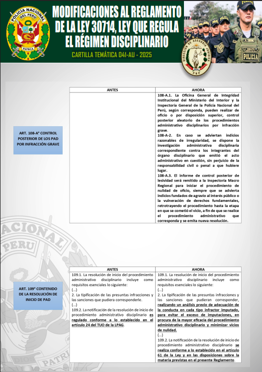 CARTILLA TEMÁTICA 041-AU - 2025: Modificaciones al Reglamento de la Ley 30714