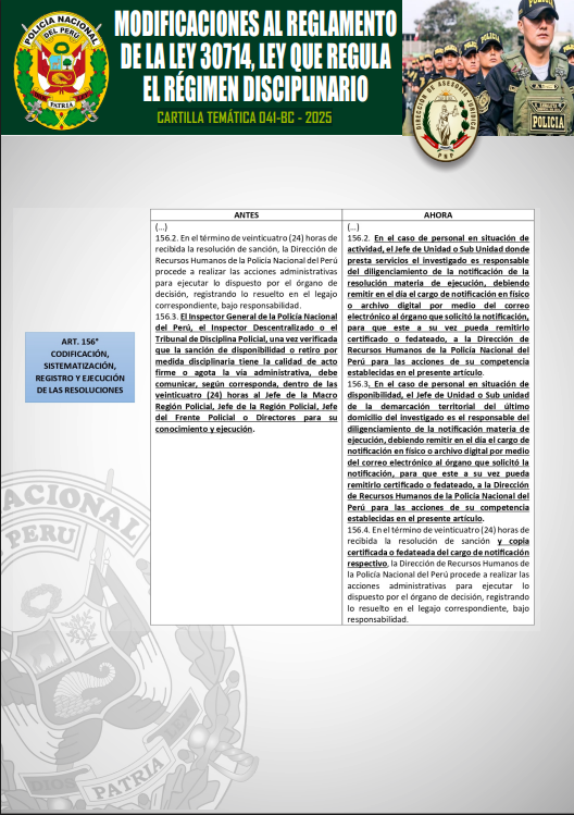 CARTILLA TEMÁTICA 041-BC - 2025: Modificaciones al Reglamento de la Ley 30714
