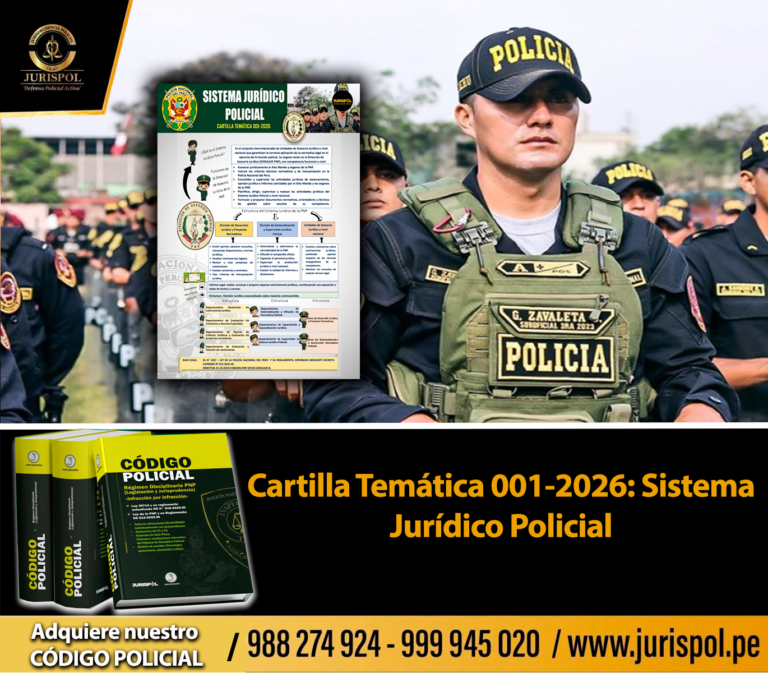 Cartilla Temática 001-2026: Sistema Jurídico Policial