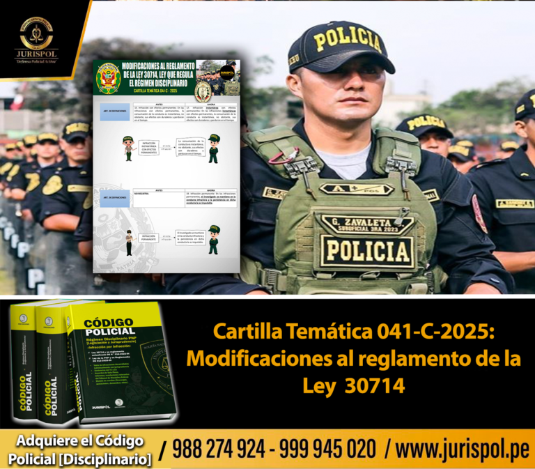 Cartilla Temática 041-C-2025: Modificaciones al reglamento de la Ley  30714