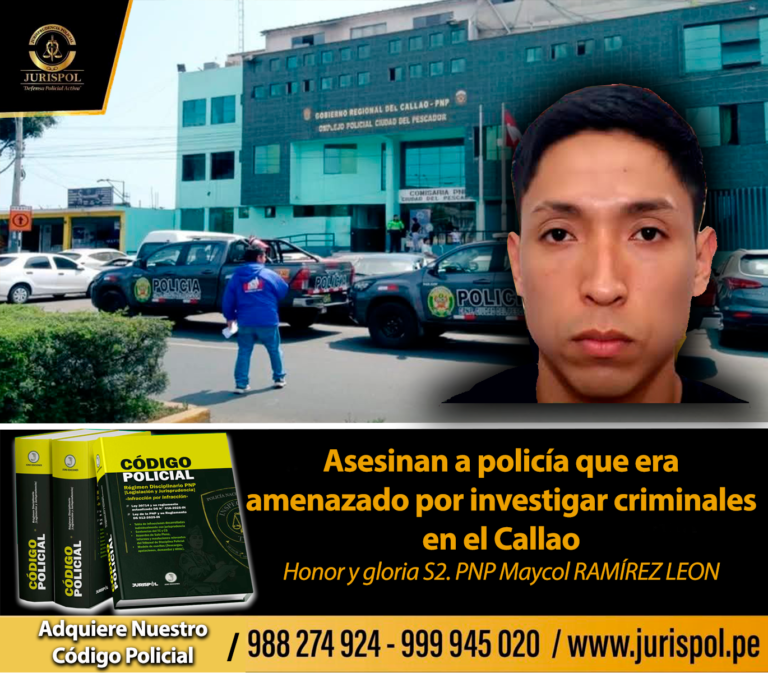 Honor y gloria: Asesinan a policía que fue amenazado por investigar criminales en el Callao