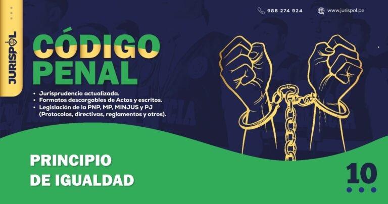 Artículo 10 del Código Penal Peruano .- Principio de Igualdad