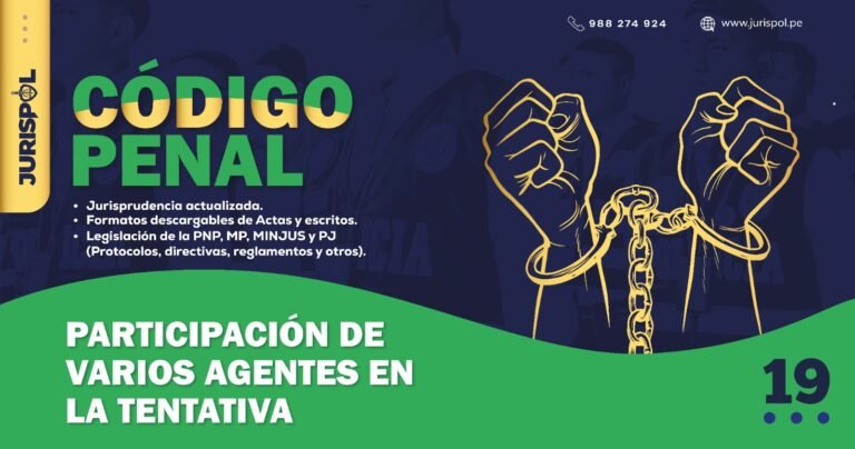 Artículo 19 del Código Penal Peruano .-  Participación de varios agentes en la tentativa