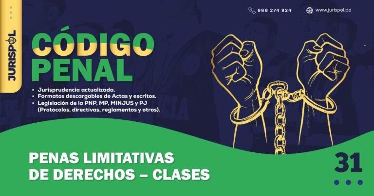 Artículo 31 del Código Penal Peruano .- Penas limitativas de derechos – Clases