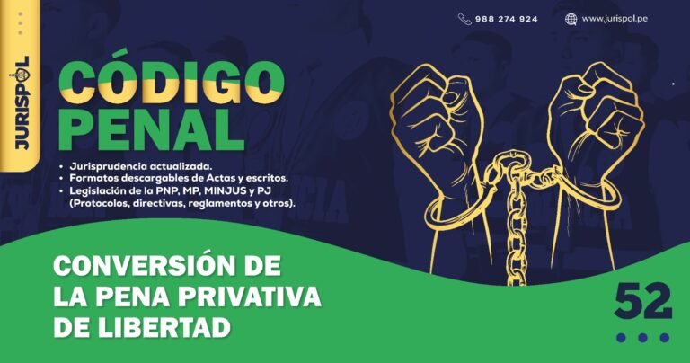 Artículo 52 del Código Penal Peruano .-  Conversión de la pena privativa de libertad