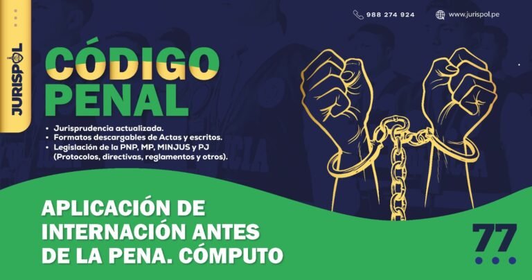 Artículo 77 del Código Penal Peruano .- Aplicación de internación antes de la pena. Cómputo