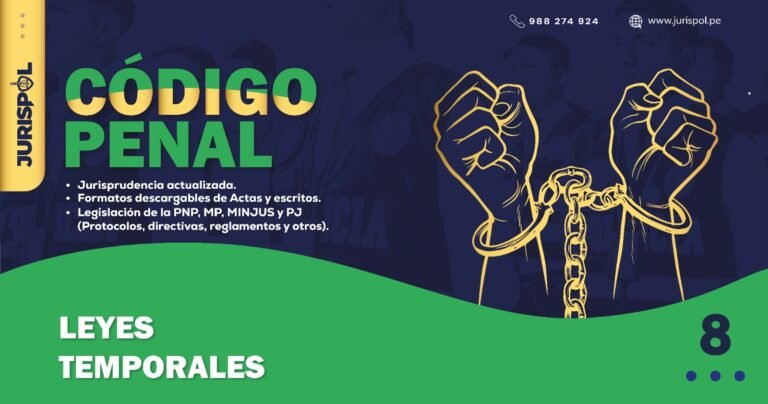 Artículo 8 del Código Penal Peruano .- Leyes temporales