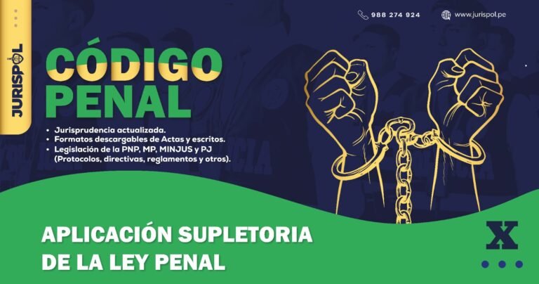 Artículo X del Código Penal Peruano .- Aplicación Supletoria de la Ley Penal