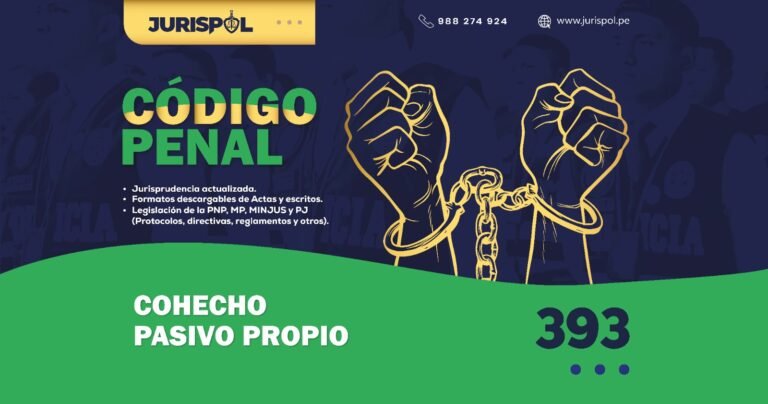 Artículo 393 del Código Penal Peruano.- Cohecho pasivo propio